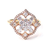 Water Fleur Ring White Gold