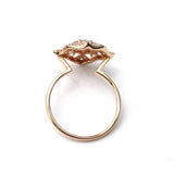 Water Fleur Ring White Gold